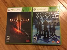 Diablo III and Xcom Enemy Unknown Xbox360 - Good to LikeNew Condition