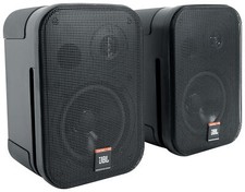 Pair JBL C1PRO Control 1 PRO Black 5.25" Wall Mount Home/Commercial Speakers