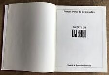 FRANCE - ALGERIAN WAR BOOK - "SOLDIER OF JEBEL" by François Porteu
