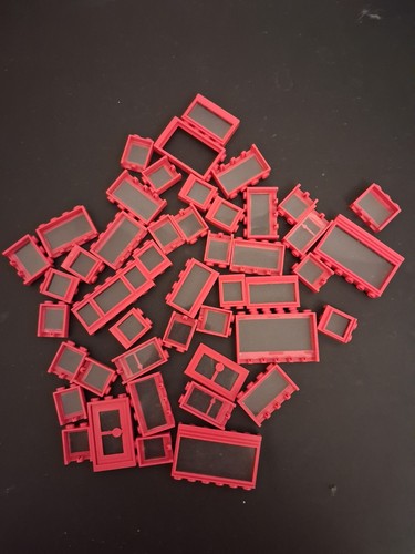Lego fenêtres rouge - , vintage
