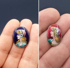 2 Eléments Cabochon Plaque