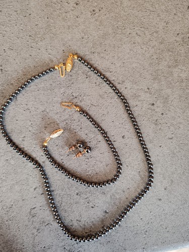 Parure bijoux fantaisie perles