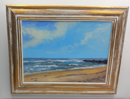 Marine huile lignes de - huile, plage