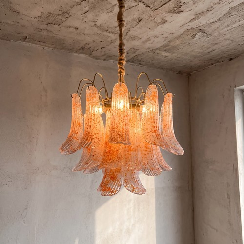 Orange murano style glass - orange,