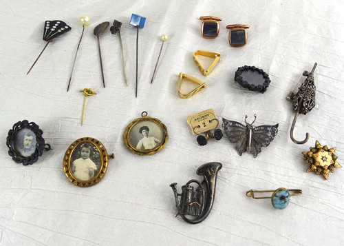 Lot bijoux anciens vintage - lot,