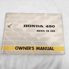 OEM Original Honda Owner's Manual Book -  1968 CB450 CB 450 K1