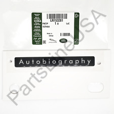 Genuine Land Rover Autobiography Plate Range Rover 2022+ Black/Silver LR153281
