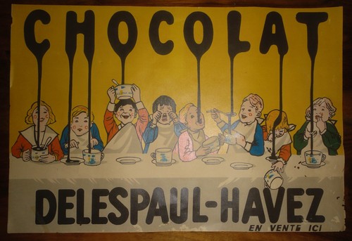 Affiche ancienne chocolat - affiche,