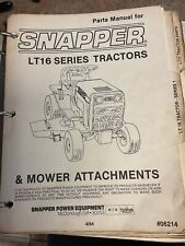 1980’s Snapper LT SERIES Tractor & Mower, Tiller, HYT HYDRO-drive Parts Manuals 