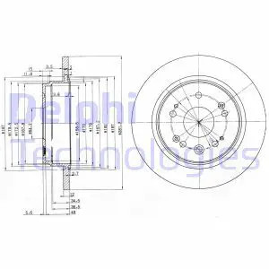 Disque frein plein - 2x,