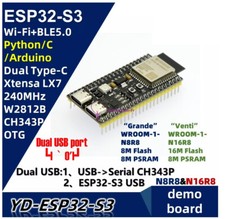 ESP32-S3-DevKitC-1 Dual Type-C