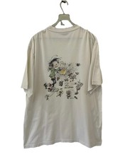 Rare 2004 Le Monde de Franquin Limited Edition TShirt White Marsu Comics Sz L#15