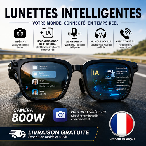 Lunettes bluetooth caméra - lunettes, ia