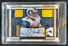 2023 Panini One Marshall Faulk Quad Patch Bronze Auto #/25 Rams