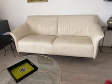 Canapé cuir blanc Leolux 2,5