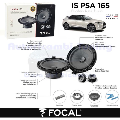 Enceintes avant focal plug - enceintes, et