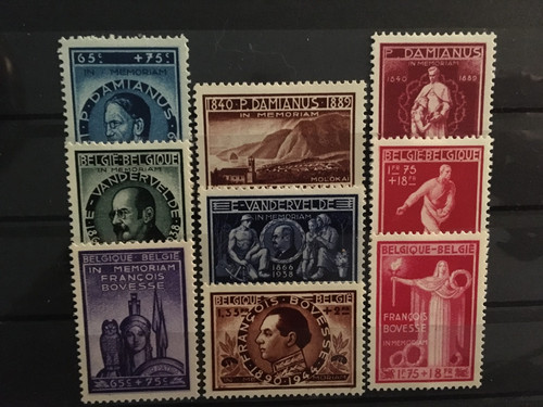 Belgique 1946 cob 728 736 - belgique, à