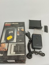 Antique Braun Micron 2000 Electric Shaver With Box Works Perfectly