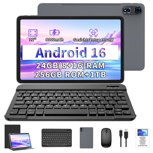 Tablette pouces android 16 - 12,
