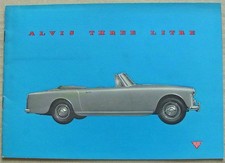 ALVIS THREE LITRE Saloon & Coupe Car Sales Brochure 1959