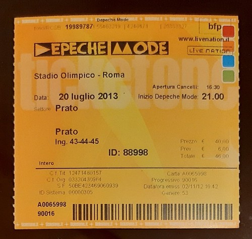 Ticket billet used place - ticket,
