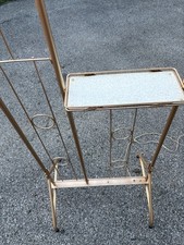 Mid Century Modern Deena Formica Plant Stand Room Screen Divider Light Lamp