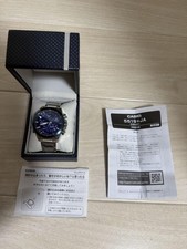Casio Edifice EQB501 Solar Bluetooth Watch Blue Dial Stainless Steel