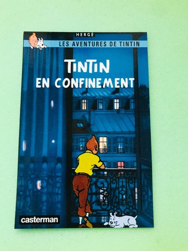 Carte postale 15x10 tintin - postale,