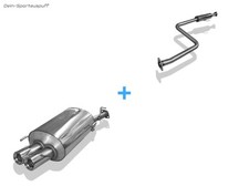 Système Complet Fox Pour Honda Prelude 4 Type BB2 BB3 Année 92-96 2x76mm Rond