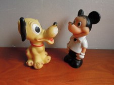 Pouet Pluto & Mickey  Walt Disney vintage