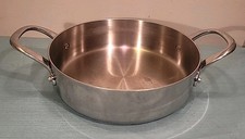 Williams Sonoma Hestan Two Handled 3 Qt 9.5" Stainless Sauteuse Pan 