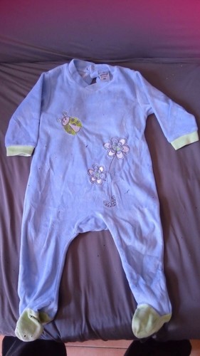 Pyjama grenouillere bleu - grenouillere,