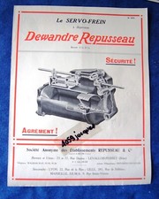CAR ACCESSORIES / 2 BROCHURES / DEWANDRE DEPUSSEAU / KNIGHT bumper