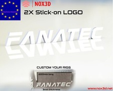 2 FANATEC CUSTOM 3D NOX3D letter LOGO to custom your setup cockpit rig thick mod