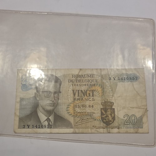 Billet francs belge 1964 - billet, 20