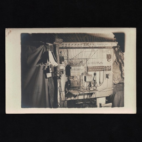 Cpa carte photo central - carte,
