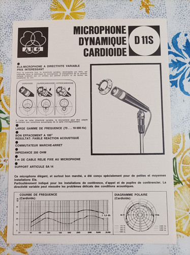 Ancienne fiche brochure - ancienne,