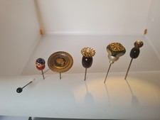 6 Ancienne Epingle A Chapeau