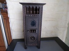 Rare grande armoire bretonne 1 porte pour poupée ancienne