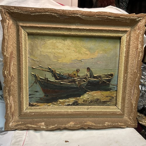 Huile sur panneau fortune - panneau, car