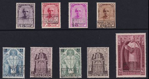 Belgium 1933 set cardinal - belgium,