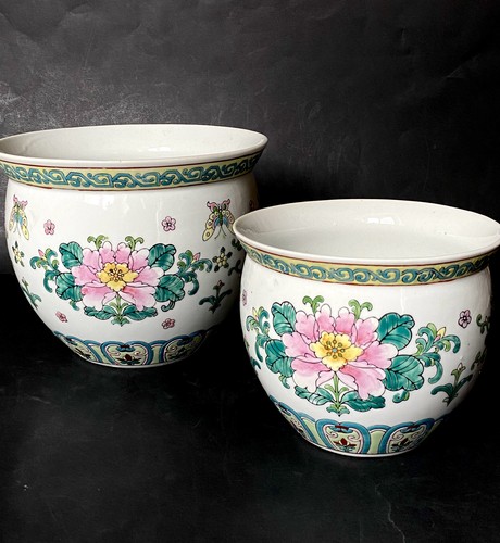 Superbe paire cache pot en - superbe, cache-pot