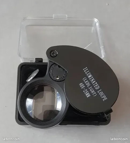Loupe poche noire - de,