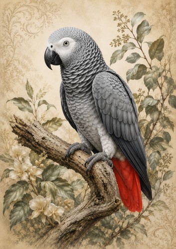 Affiche gris gabon - a4, du