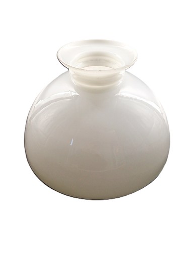 Globe opaline blanche xixe - en,