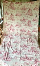 Antique fabric, canvas curtain by Jouy, 19th century, dimensions 300 x 165cm