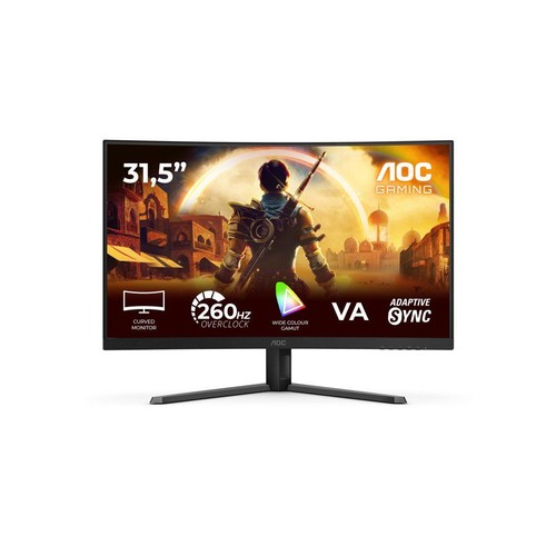 Ecran incurvé gamer aoc - pc,