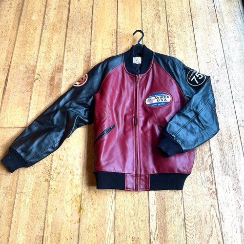 Avirex veste blouson cuir - veste,