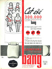 1962 advertising Advertising 0223 seat belt Bang Nylfrance
