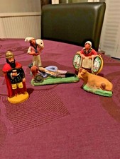 LOT DE 5 SANTONS DE CRÈCHE EN